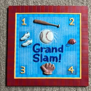 Grand Slam Baseball Wall Decor